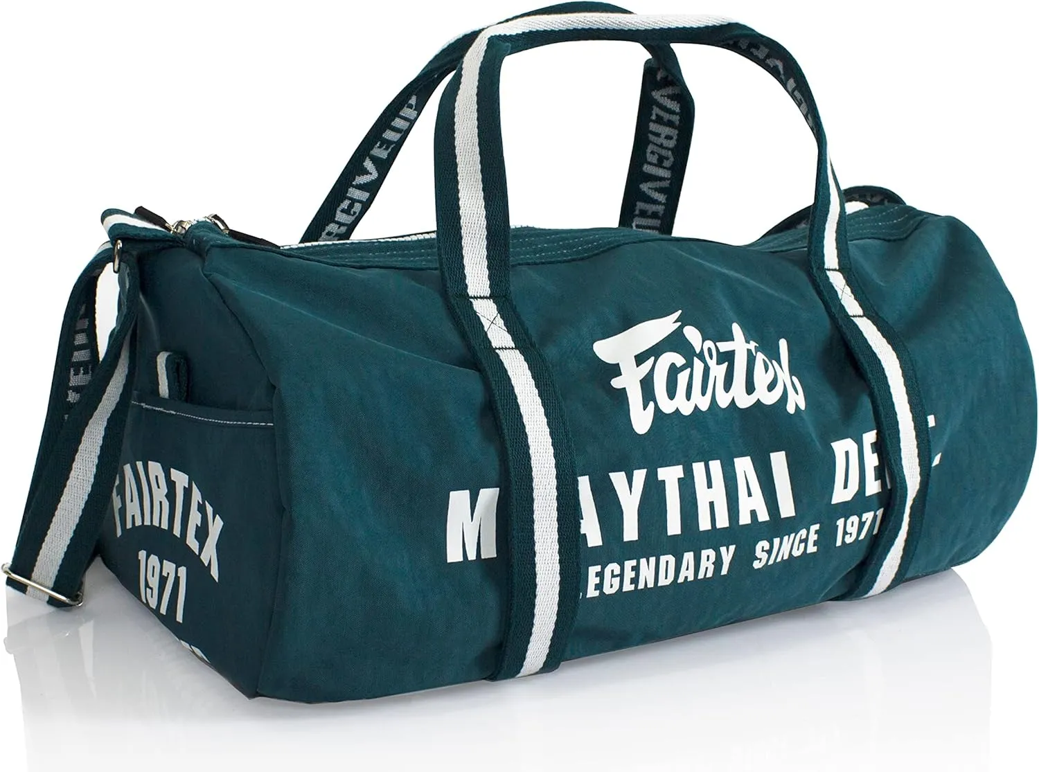 Fairtex BAG9 Retro Style Barrel Bag Thai Boxing Heavy Gym Bag Myay Thai MMA (Green)
