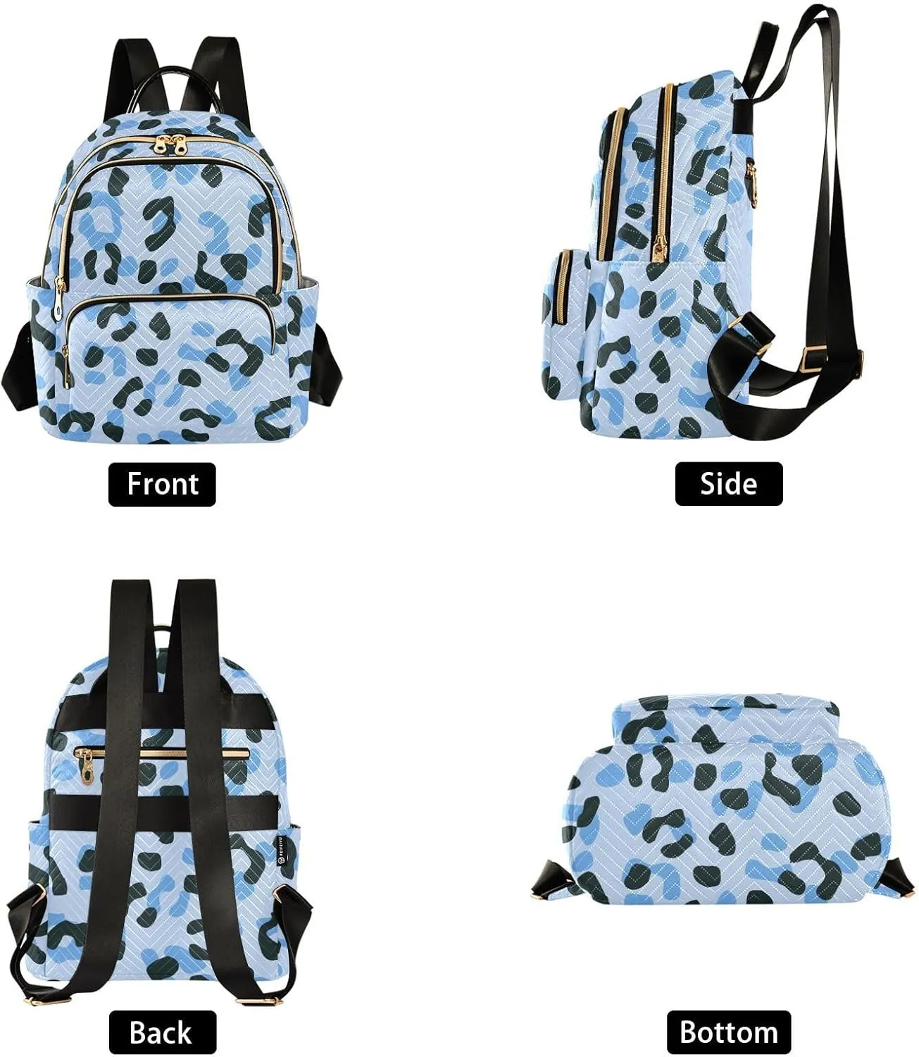 Fashion Travel Backpack for Women Multi Pockets Lightweight Purse for Women Mottled (Small Pattren 2)