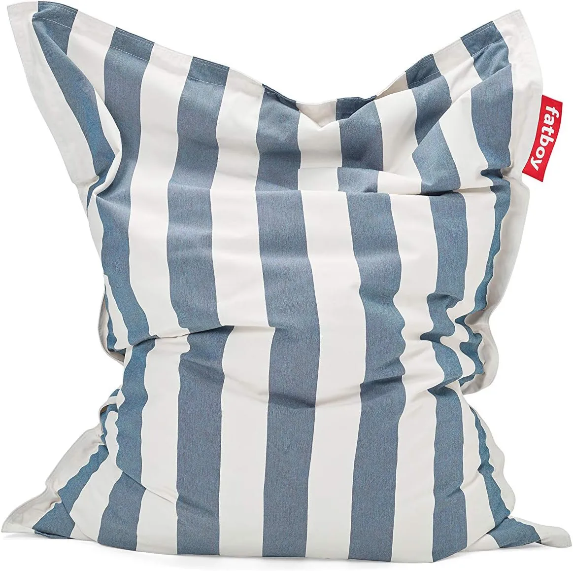 Fatboy Original Outdoor Bean Bag Rocking Chair, Stripe Ocean Blue