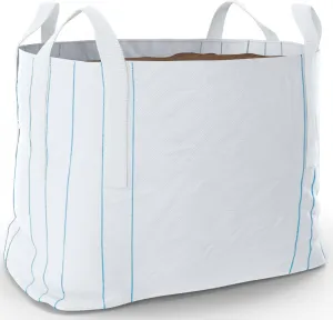 FIBC Bulk Bag - 1 Ton Bag - 35 x 35 x 40" - Heavy Duty Super Sack for Agriculture Feed & Grain, Construction Debris Removal - 2200lb Capacity