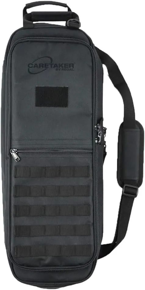 (Firearm Safety Devices Caretaker Black Takedown Bag Gen III with MOLLE, Locking Compartments, Padded Handles and Strap for Easy Transport