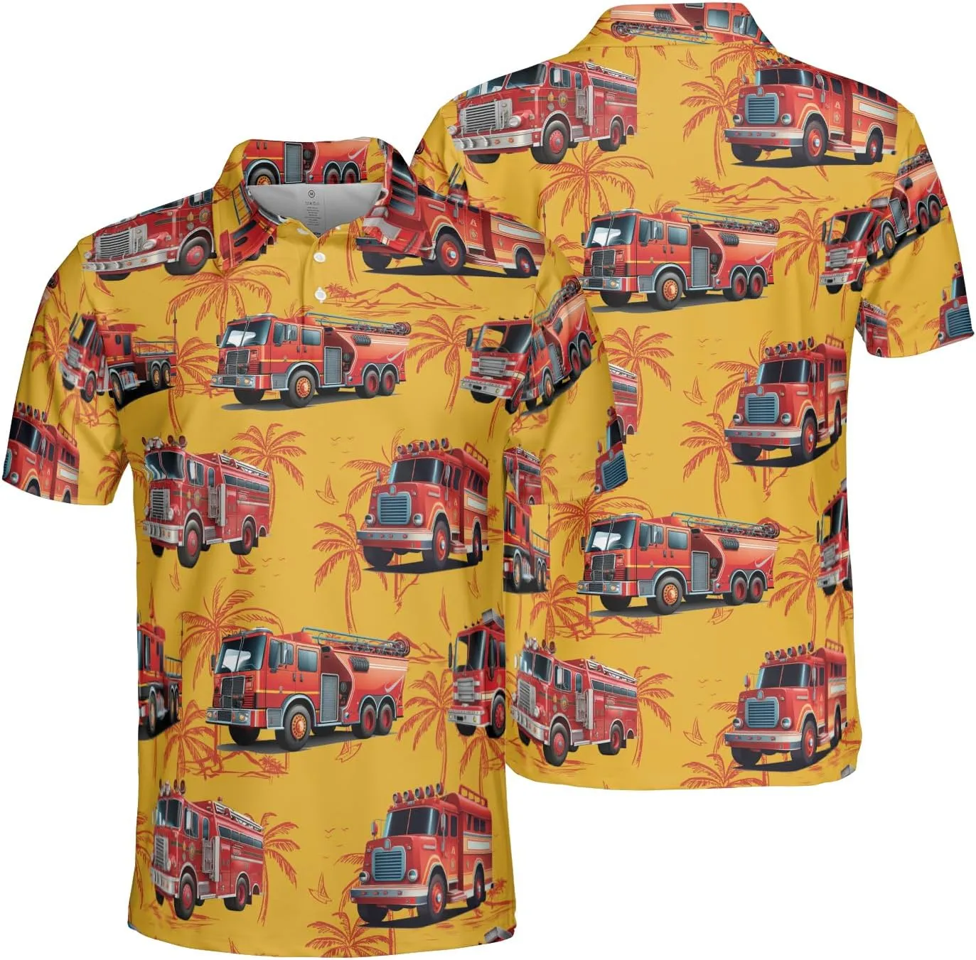 Firefighter Polo Golf Shirts for Men Women - Labor Day Mens Polo Shirts Short Sleeve Mens Polo Shirts Dry Fit Serie 63