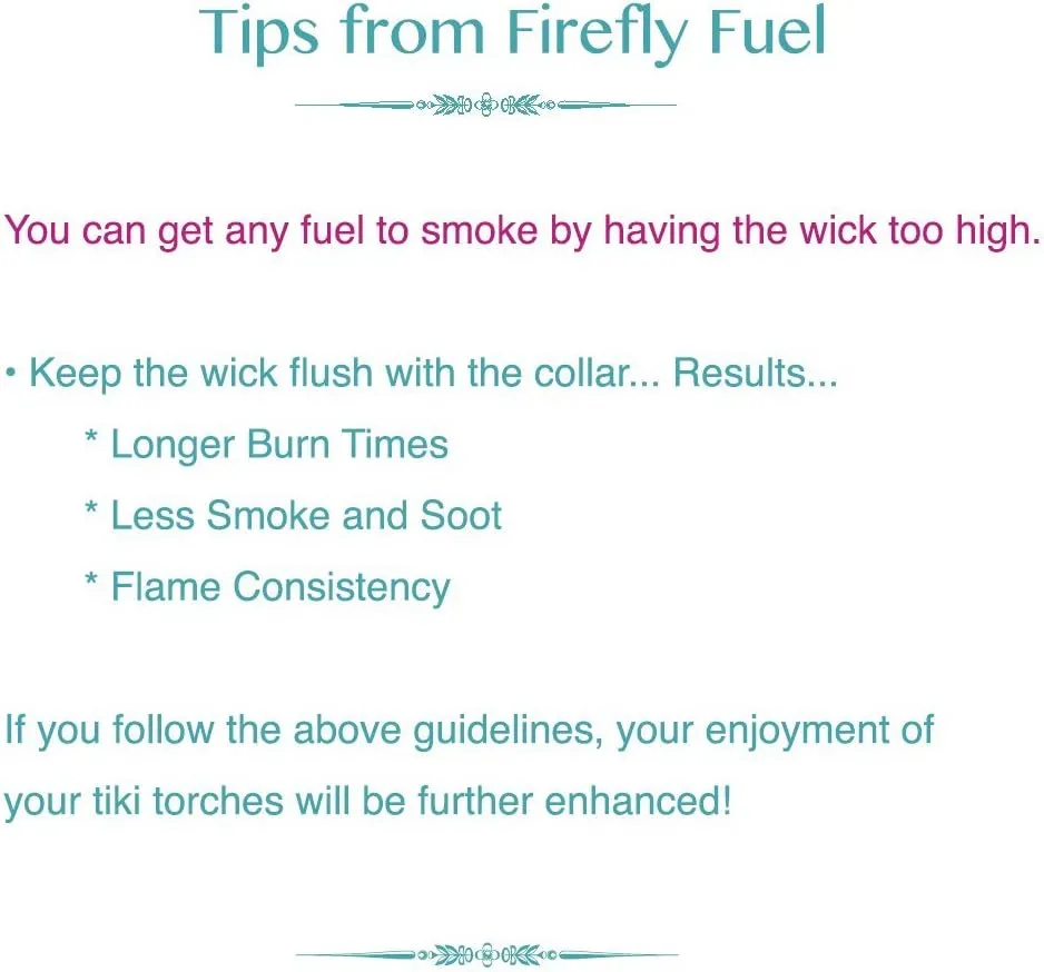 Firefly Biodegradable Odorless Tiki Torch Fuel - Smokeless, Odorless, Long-Lasting, Ideal for Outdoor Mosquito Protection, 5 Gallons