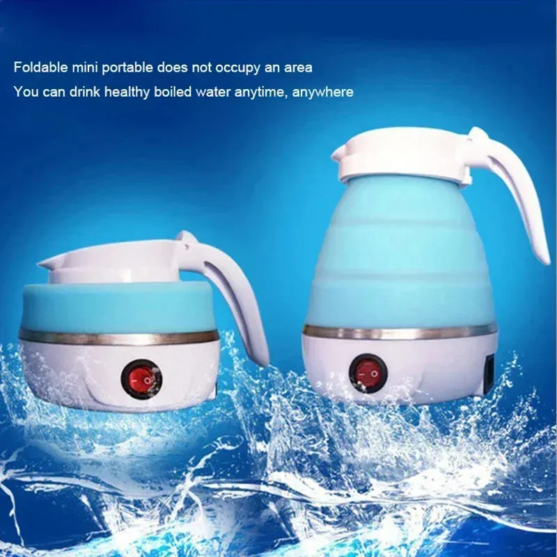 Foldable And Portable Teapot Water Heater 600ML Household Travel Electric Water Kettle 220V Kitchen Appliances Water Boiling Pot