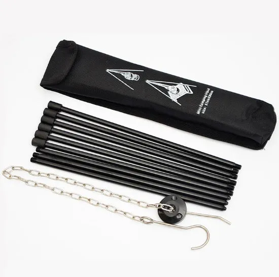 Foldable Campfire Tripod: Lightweight Aluminium Alloy Hanging Pot Bracket