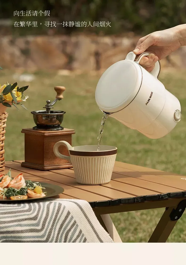 Foldable Electric Kettle Cooker Travel Water Boiler Portable Stainless Steel