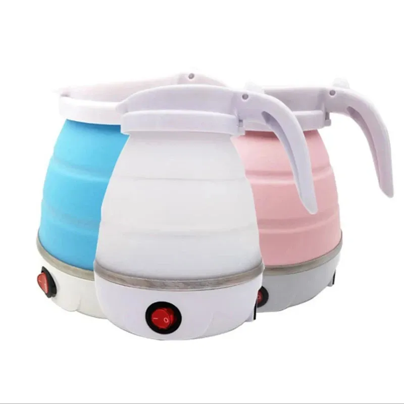 Foldable Household Silicone304 Kettle Best-value Stainless Folding Portable Travel 600Ml Leakproof Steel Instant access Kettle Compression