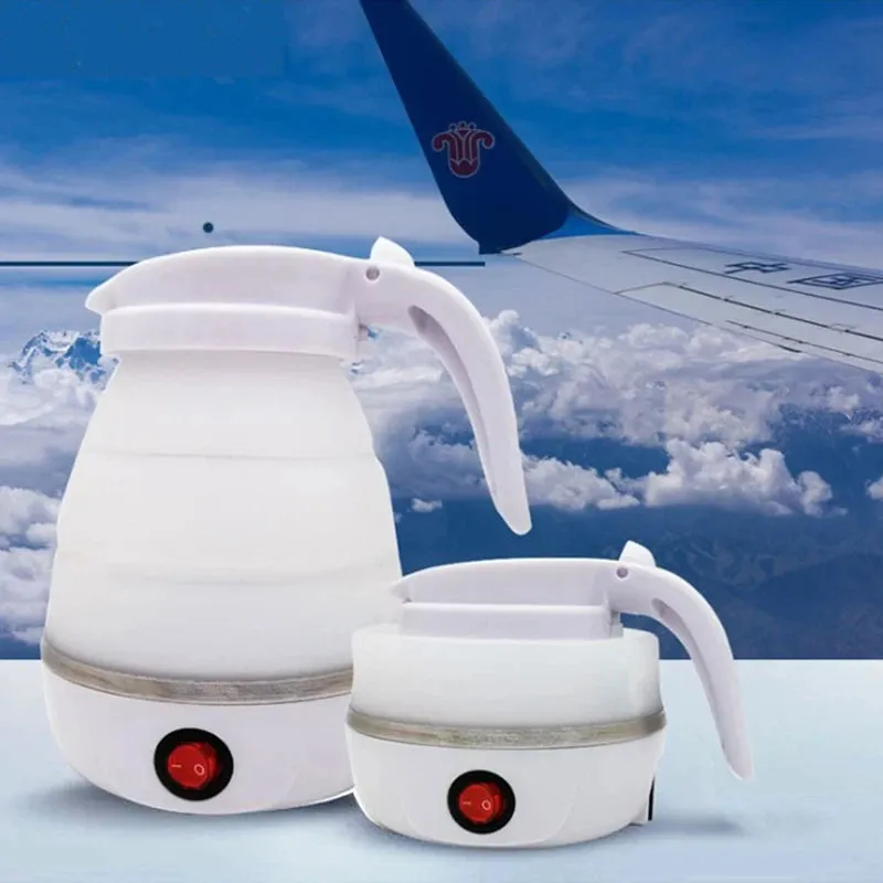 Foldable Household Silicone304 Kettle Best-value Stainless Folding Portable Travel 600Ml Leakproof Steel Instant access Kettle Compression