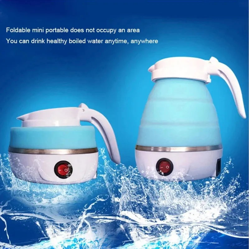 Foldable Household Silicone304 Kettle Best-value Stainless Folding Portable Travel 600Ml Leakproof Steel Instant access Kettle Compression