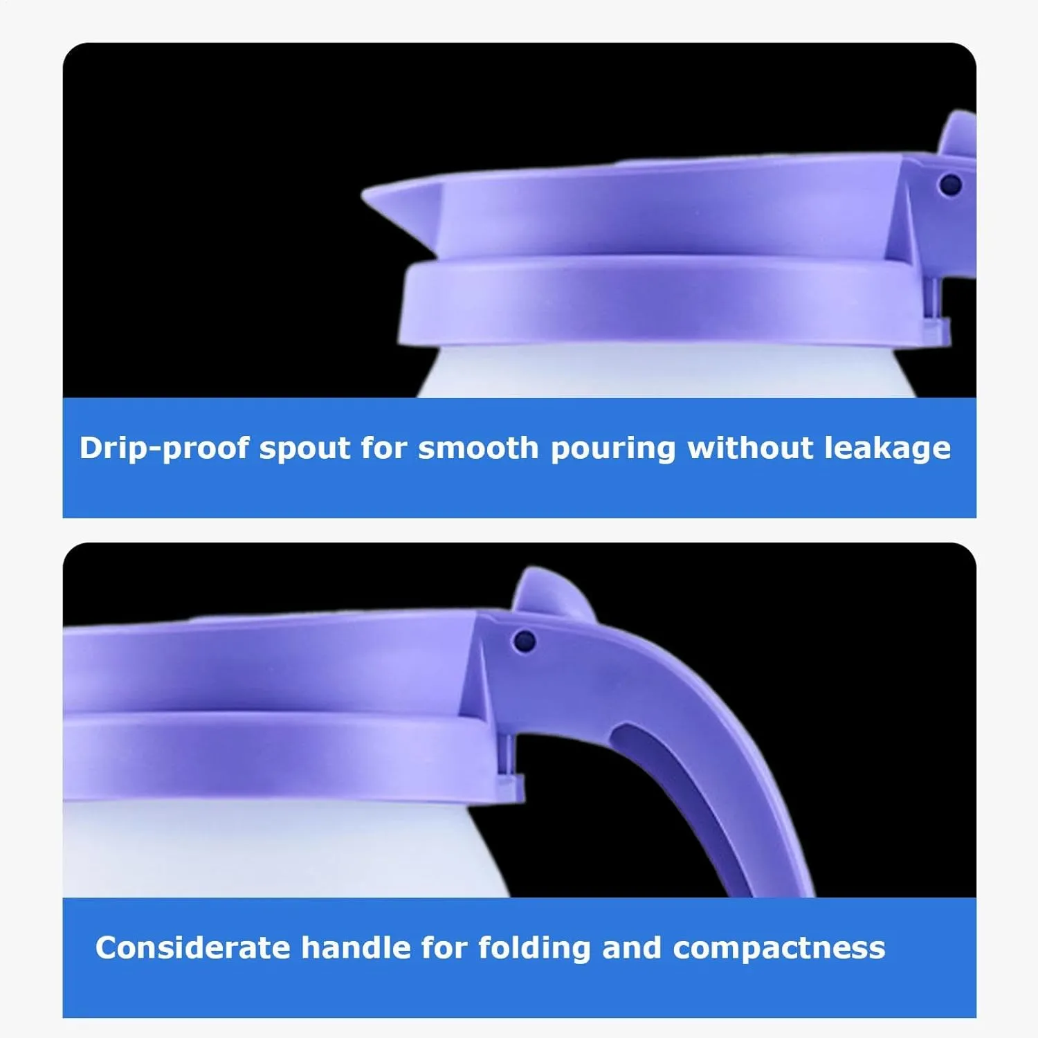 Folding Electric Kettle, Portable Folding Kettle, Compact Folding Electric Kettle, Travel-Friendly Electric Kettle, Foldable Kettle for Camping, Folding Electric Kettle for Travel