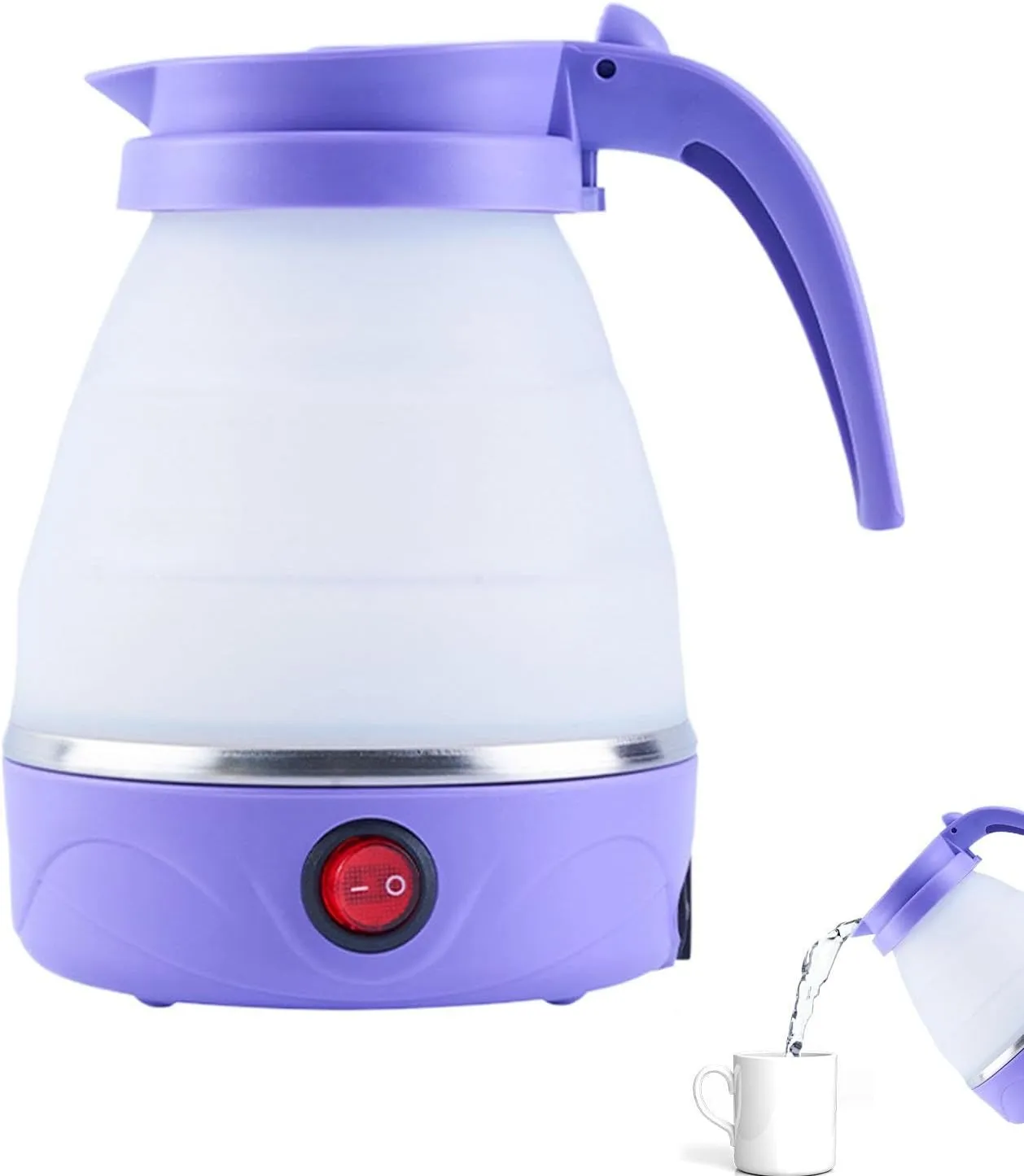 Folding Electric Kettle, Portable Folding Kettle, Compact Folding Electric Kettle, Travel-Friendly Electric Kettle, Foldable Kettle for Camping, Folding Electric Kettle for Travel