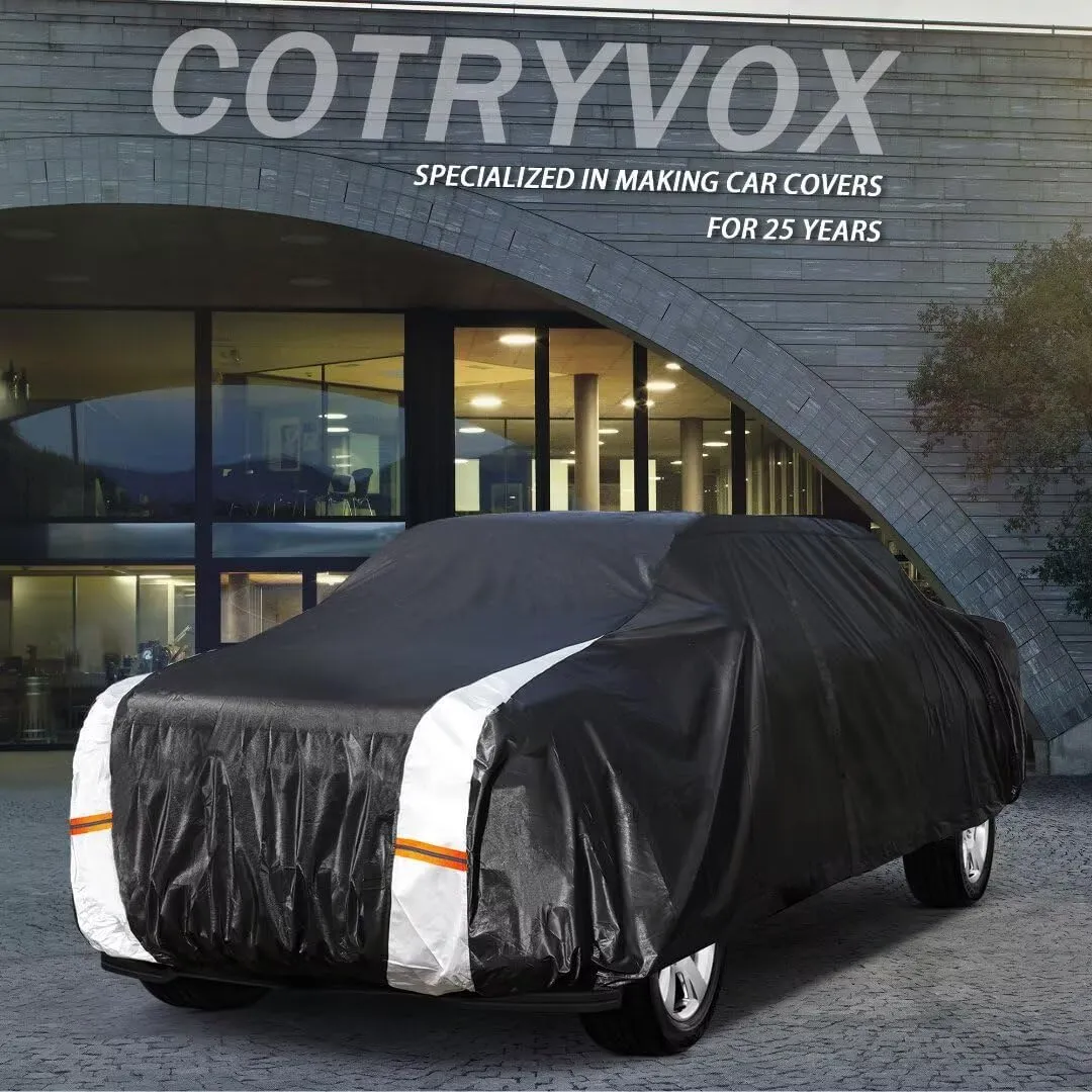 Ford F-150 Truck Cover Custom Fit 1997-2025 Super Cab SB (6.5') with Door Zipper, 12 Layers Full Exterior Pickup Truck Cover Waterproof All Weather, for Wind Dust Sun and UV Protection.