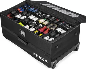 FORZA Team Cleat Bag | Heavy-Duty 1680D Polyester Storage Bag with Water-Resistant Lining & PU Leather Accents – Perfect for Soccer, Football, and Sports Teams