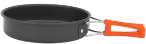 Frying Pan Non-stick Frying Pan Backpacking Cooking Pan Round Cooking Pot Camping Skillet for Backpacking Hiking Picnic, M
