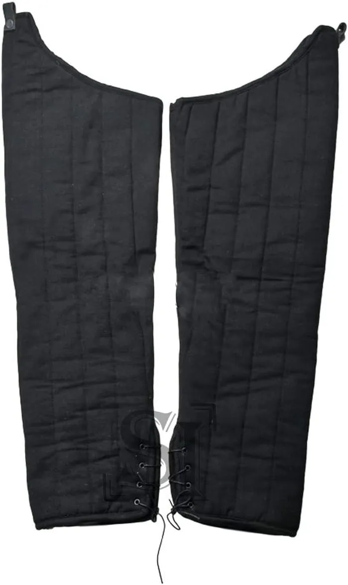 Functional Medieval Gambeson Leg Armor Cotton Padded Leggings Protector