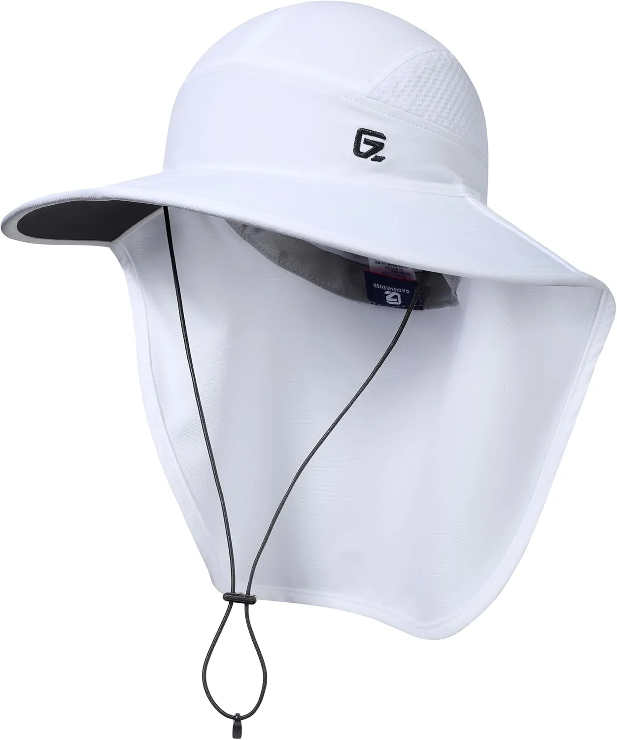 GADIEMKENSD Foldable Sun Hat with Neck Flap, UPF 50  Wide Brim Fishing Hat for Men Women, Quick Drying and Breathable