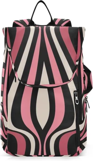GAIGEO Abstract Waves Blue Sports Bag, Expandable Tennis Stuff, Sandwich Mesh Back, Breathable not Stuffy