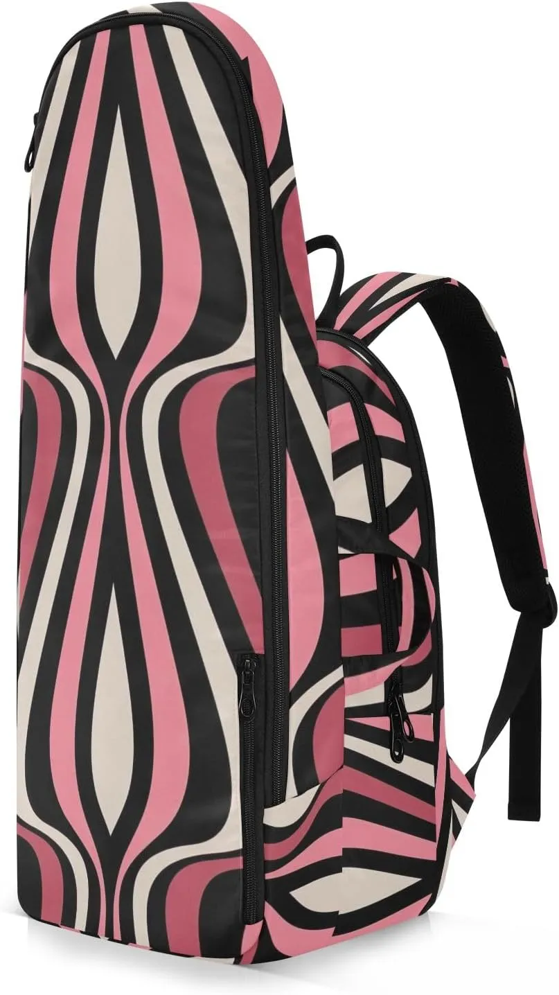 GAIGEO Abstract Waves Blue Sports Bag, Expandable Tennis Stuff, Sandwich Mesh Back, Breathable not Stuffy