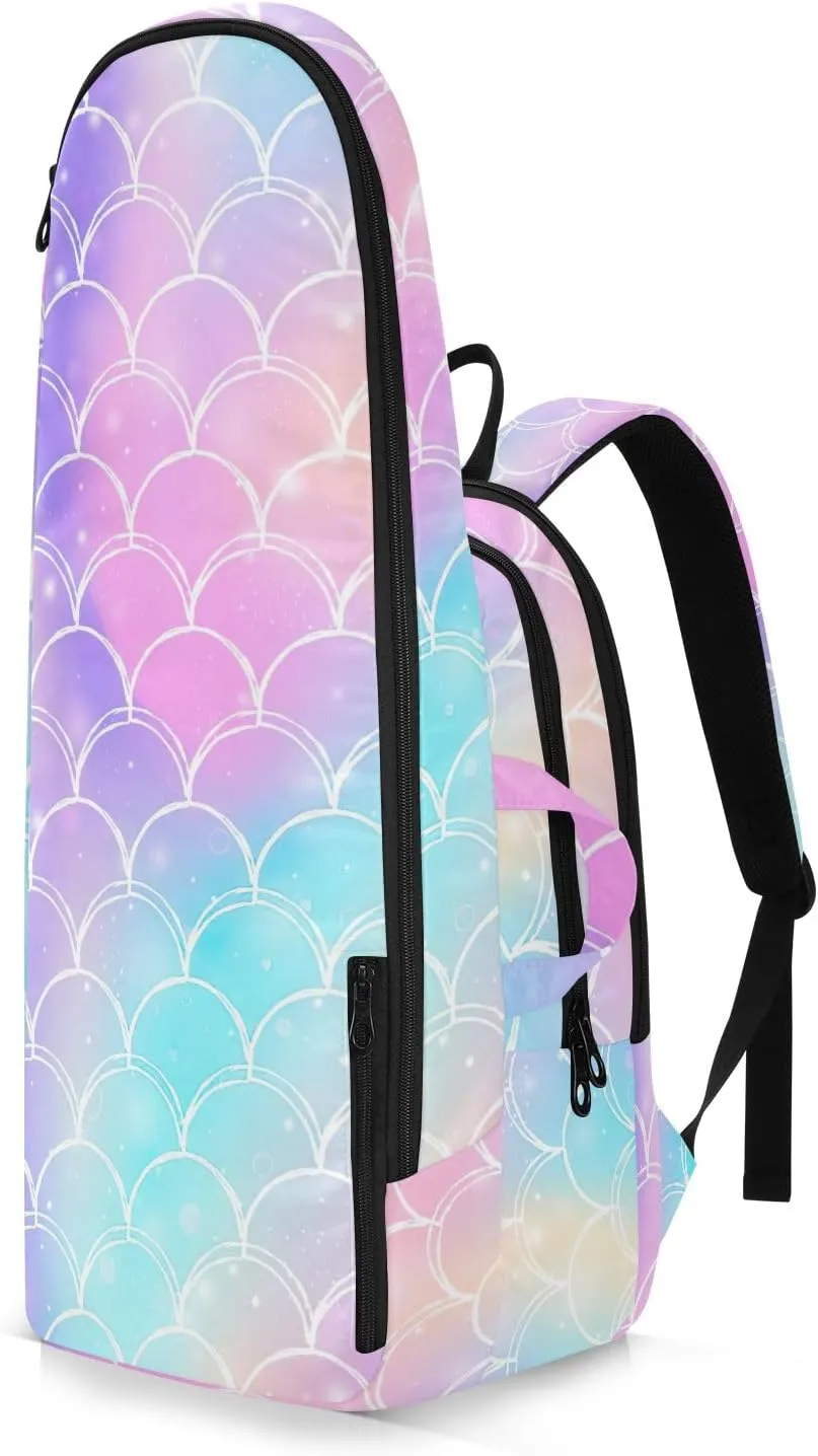 GAIGEO Abstract Waves Blue Sports Bag, Expandable Tennis Stuff, Sandwich Mesh Back, Breathable not Stuffy