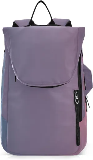 GAIGEO Blue Pink Gradient Pickleball Backpack, Multiple Storage Compartments Pickleball Bags, Foldable Racket Pocket