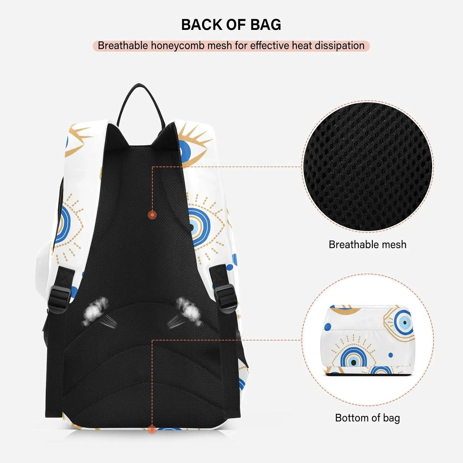 GAIGEO Cool Street Basketball Grey Tennis Backpack, Expandable Tennis Bag 2 Rackets, Sandwich Mesh Back, Breathable not Stuffy