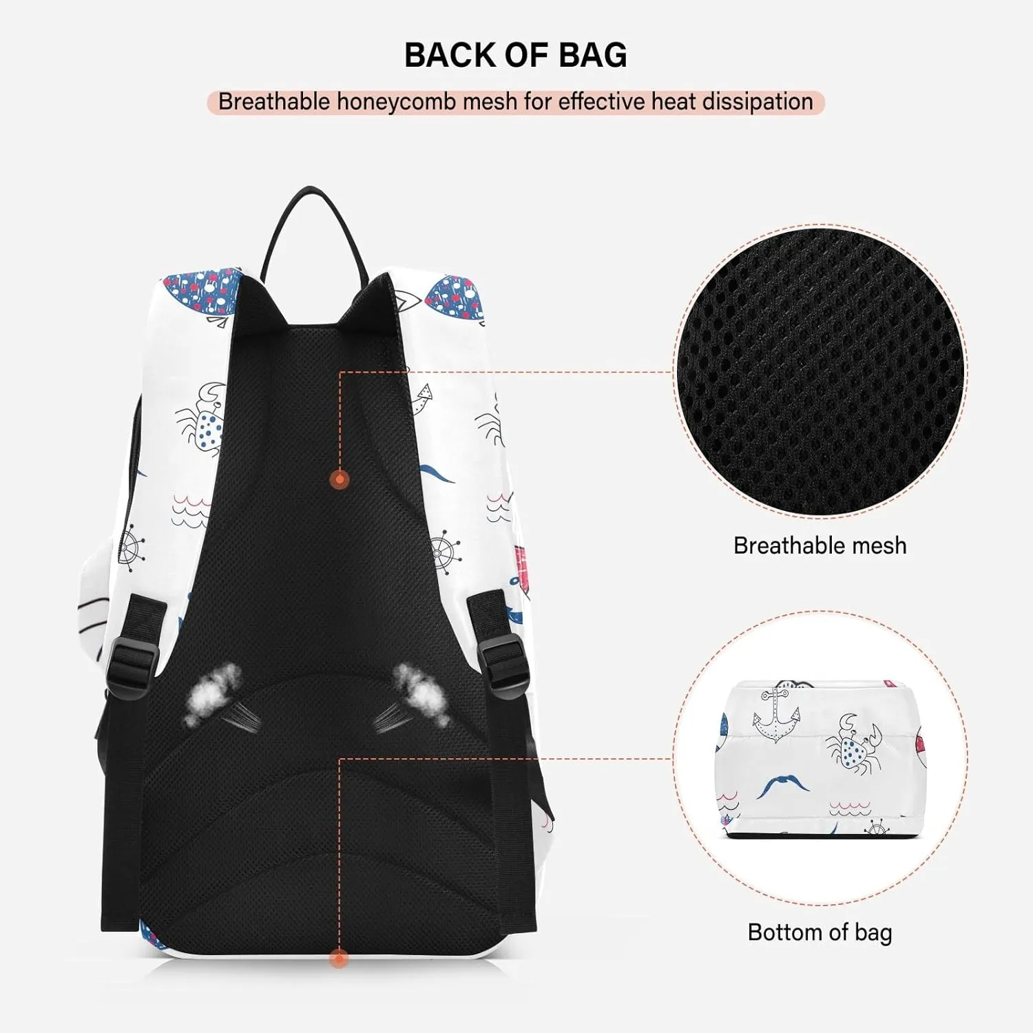 GAIGEO Cool Street Basketball Grey Tennis Backpack, Expandable Tennis Bag 2 Rackets, Sandwich Mesh Back, Breathable not Stuffy