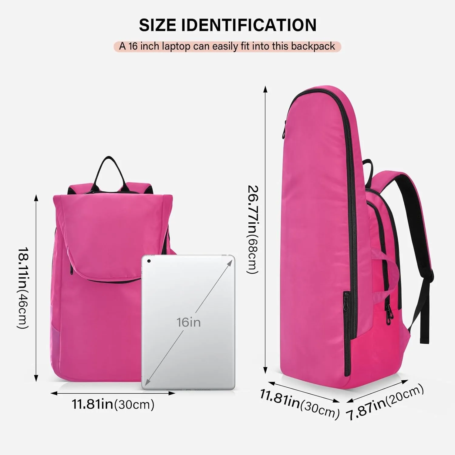 GAIGEO Polka Dot Racket Bag, Multilayer Design Badminton Bag, Sports and Daily Use