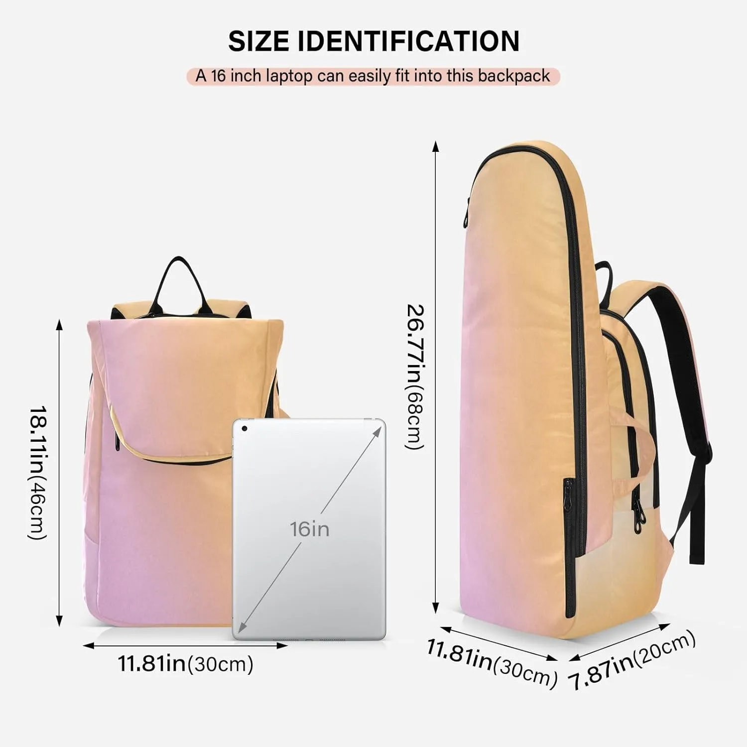 GAIGEO Racket Bag, Multiple Storage Compartments, Foldable Racket Pocket