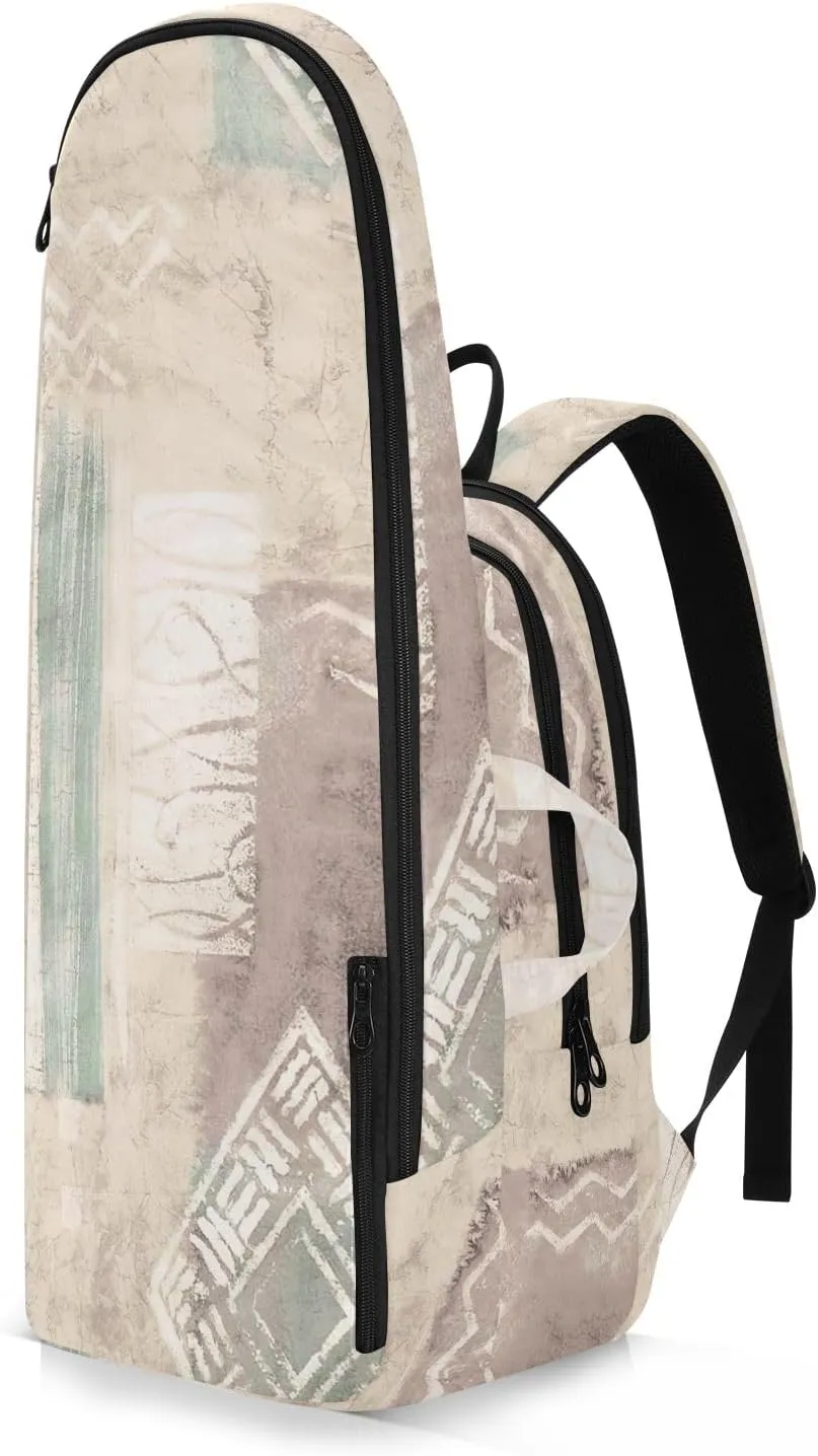 GAIGEO Teal Dragonflies Dark Tennis Backpack, Large Capacity Tennis Racket Bag, Various Storage Methods