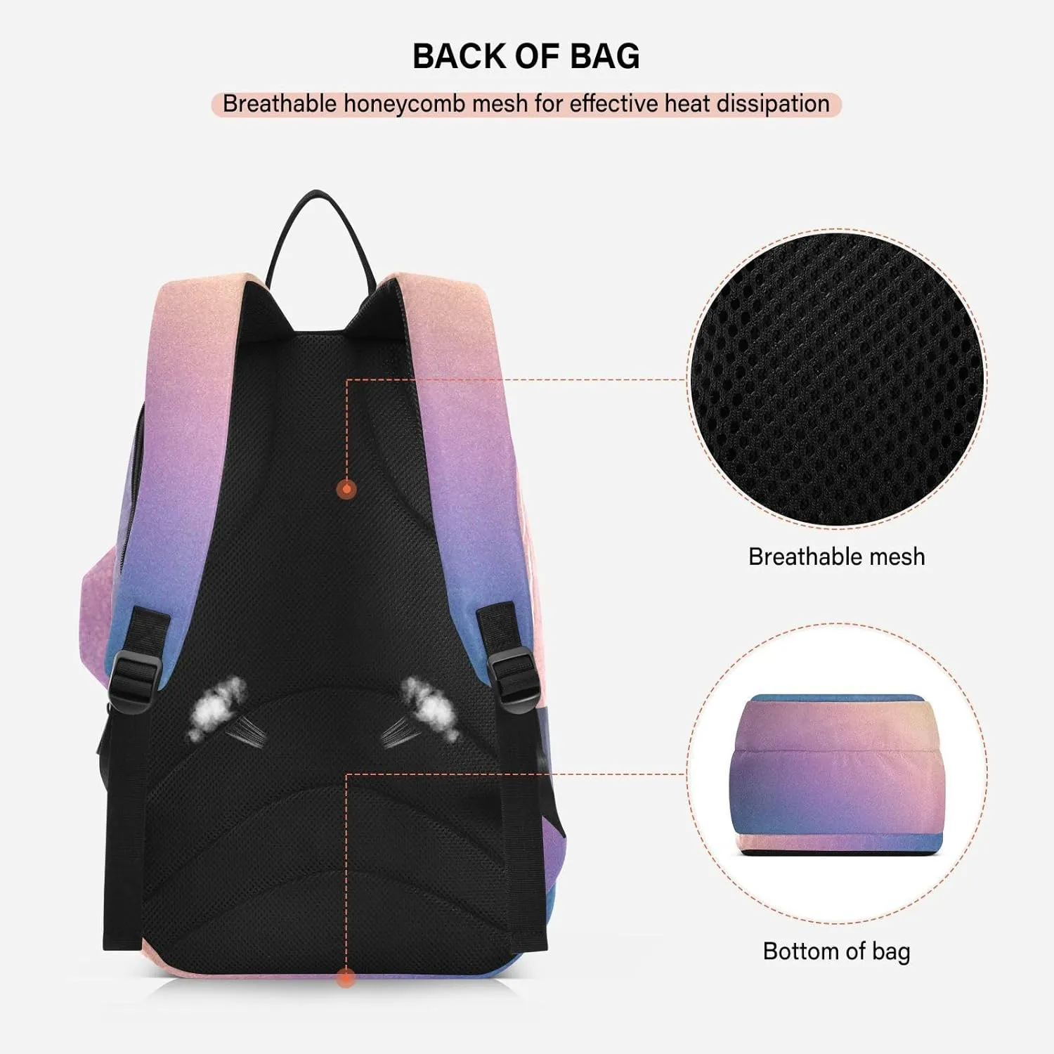 GAIGEO Teal Turquoise Glitter Sparkle Racket Bag, Multilayer Design Pickle Ball Bag, Sports and Daily Use