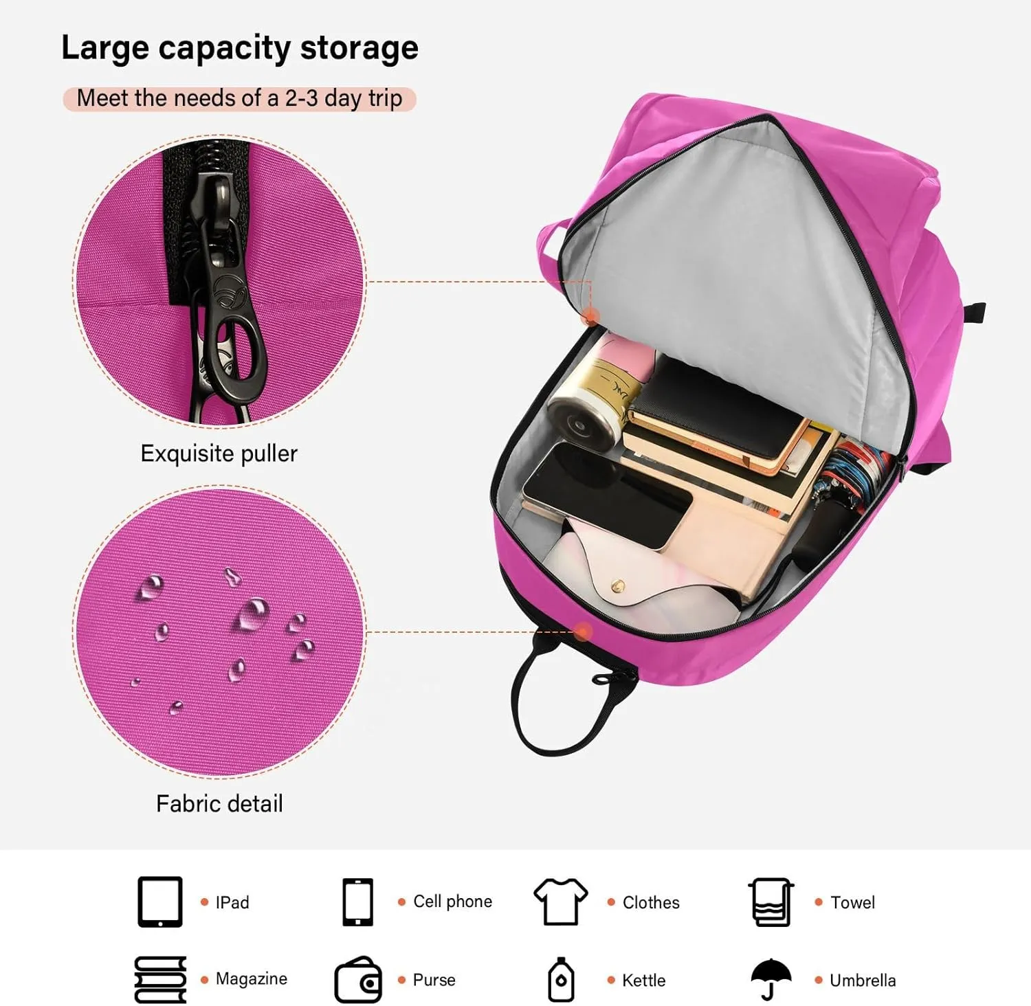 GAIGEO Turquoise Blue Purple Gradient Pickleball Bag, Large Capacity Gifts for Pickleball Lovers, Various Storage Methods
