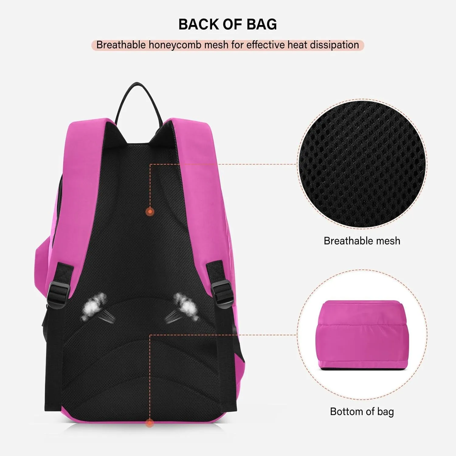 GAIGEO Turquoise Blue Purple Gradient Pickleball Bag, Large Capacity Gifts for Pickleball Lovers, Various Storage Methods