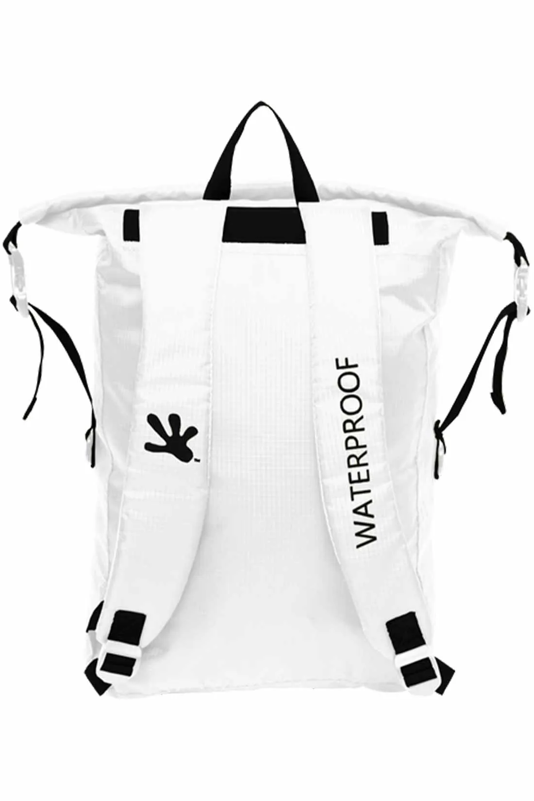Gecko White/Black Waterproof Lightweight 30L Backpack