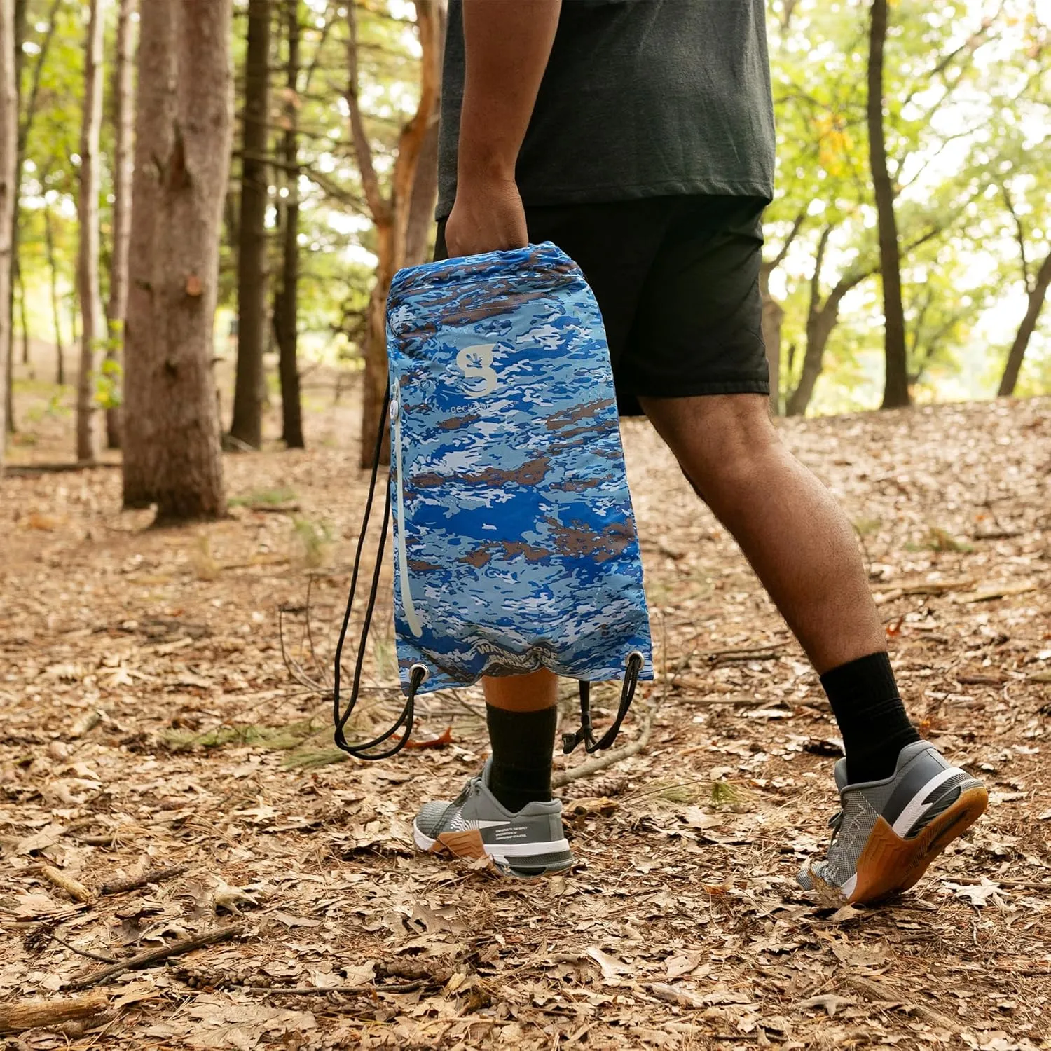 geckobrands Embark 10L Drawstring Backpack – Waterproof, Lightweight Dry Bag for Beach, Hiking, and Light Water Activities