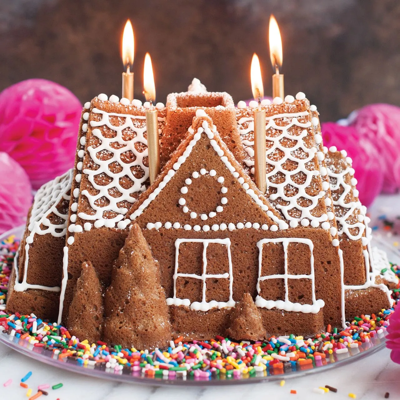 Gingerbread House Bundt Pan