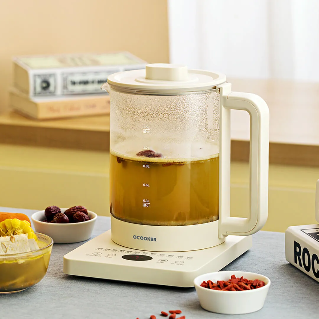 Glass electric kettle multifunction preserving health kettletea pot thermal flower teapot