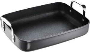 Globus i Roasting tin, Square Roaster, Aluminium, Black, 33 x 24 cm