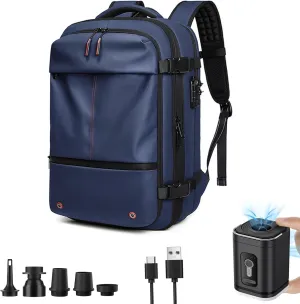 Go Trend Mart Backpack,Easyvacpac Backpack,Travel Backpack with Vacuum Compression,60l Expandable Vacuum Backpack (blue)