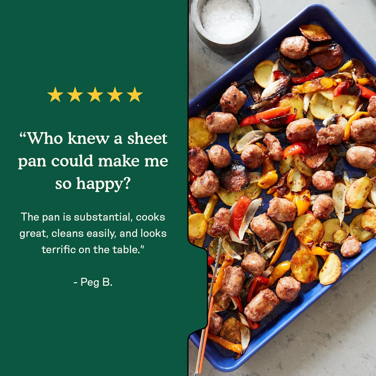 Great Jones Holy Sheet Pan (Blueberry) | Nonstick, Half-Sheet Pan | Aluminized Steel, 18.5" x 13.5" | for Baking, Roasting, & Broiling | Premium Bakeware with Even Heat Distribution | Dishwasher-Safe