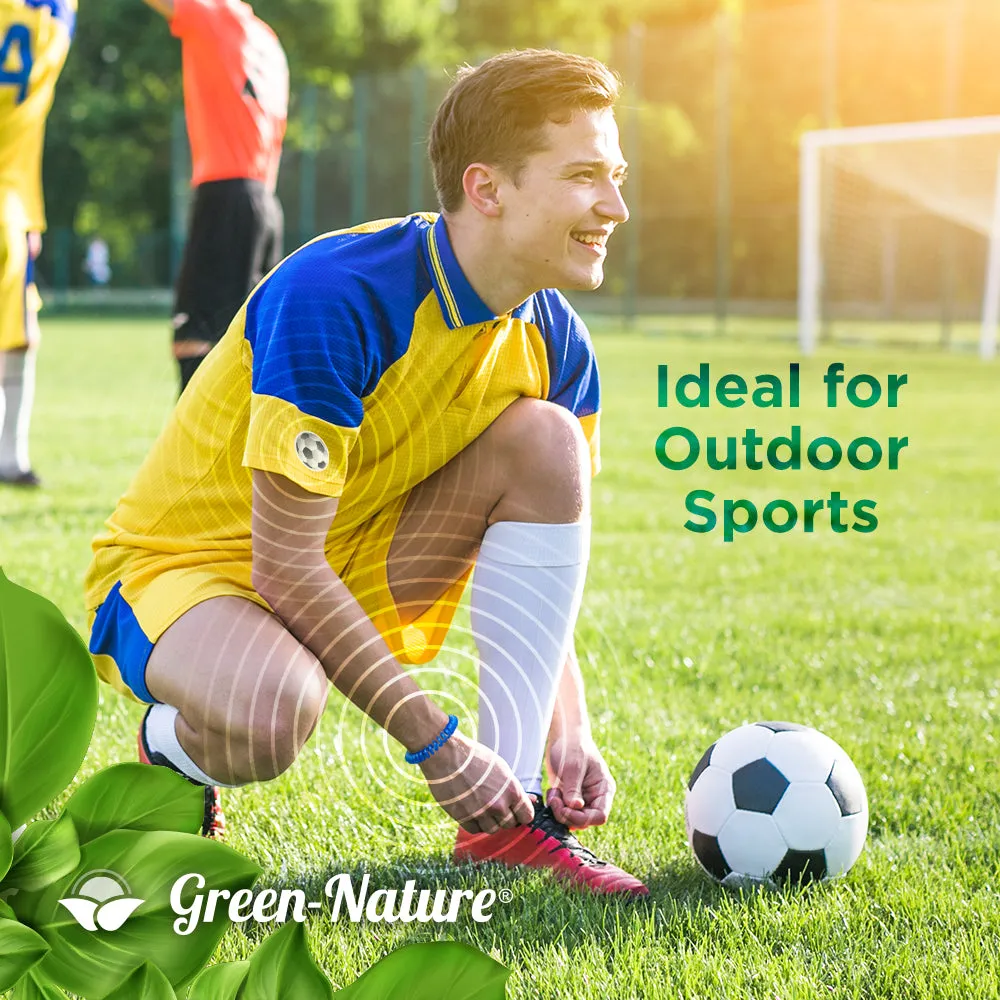 Green-Nature Mosquito Repellent Bracelets 10 Individually Packed Bands and 24 Patches