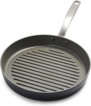 GreenPan Chatham Hard Anodized Healthy Ceramic Nonstick, 11" Grill Pan, PFAS-Free, Dishwasher Safe, Oven Safe, Gray