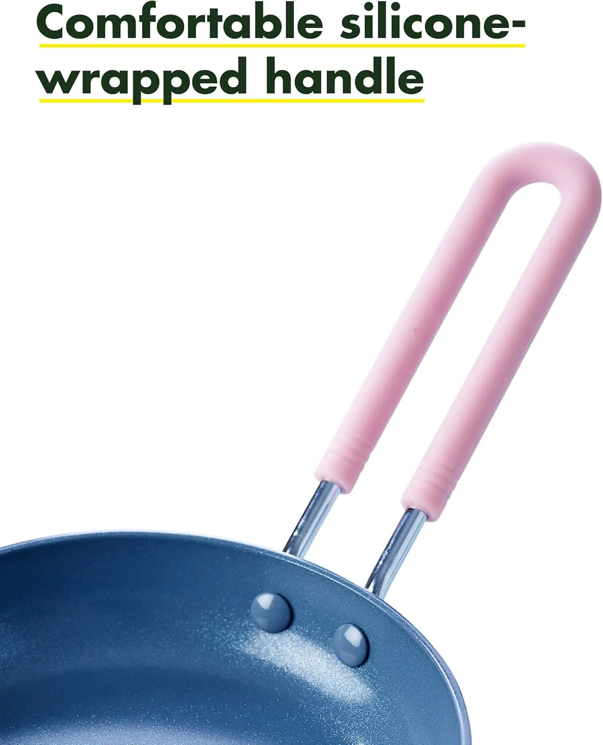GreenPan Mini Healthy Ceramic Nonstick, 5" Round Egg Pan, PFAS-Free, Dishwasher Safe, Stay Cool Handle, Pink