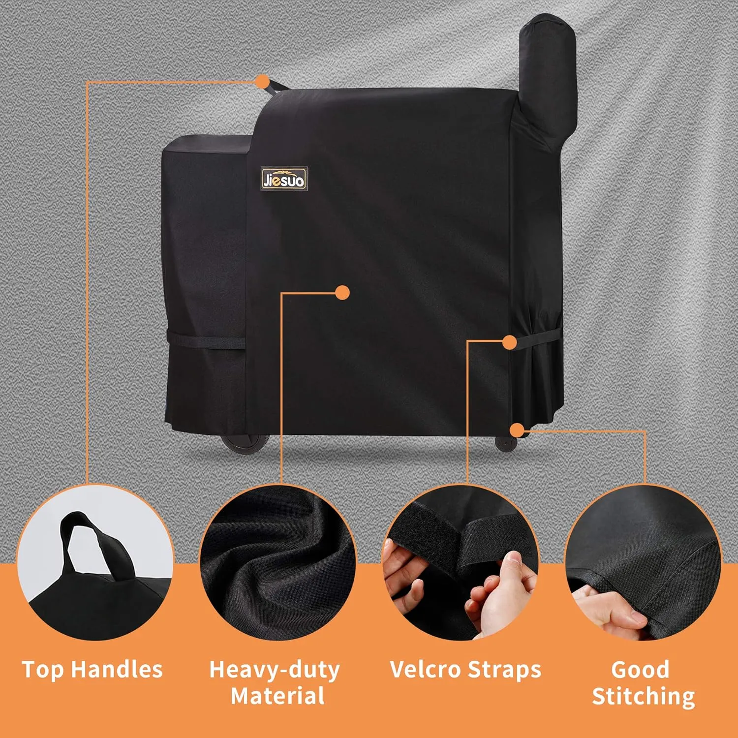 Grill Cover for Traeger 34, Grills Accessories for Traeger Pro 34 Series, Heavy Duty Waterproof Pellet Grill Smoker Covers