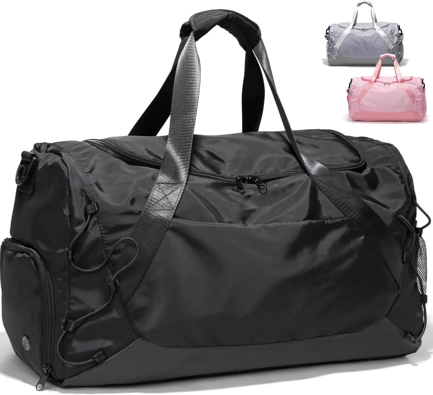 Gym Bag 36L Large Travel Duffel Bag For Men&Women Water-Resistant Sport Bags With Shoes Compartment Wet Pocket Heavy Duty Weekender Overnight Carry On Bag For Gym, Yoga, Swim, Travel