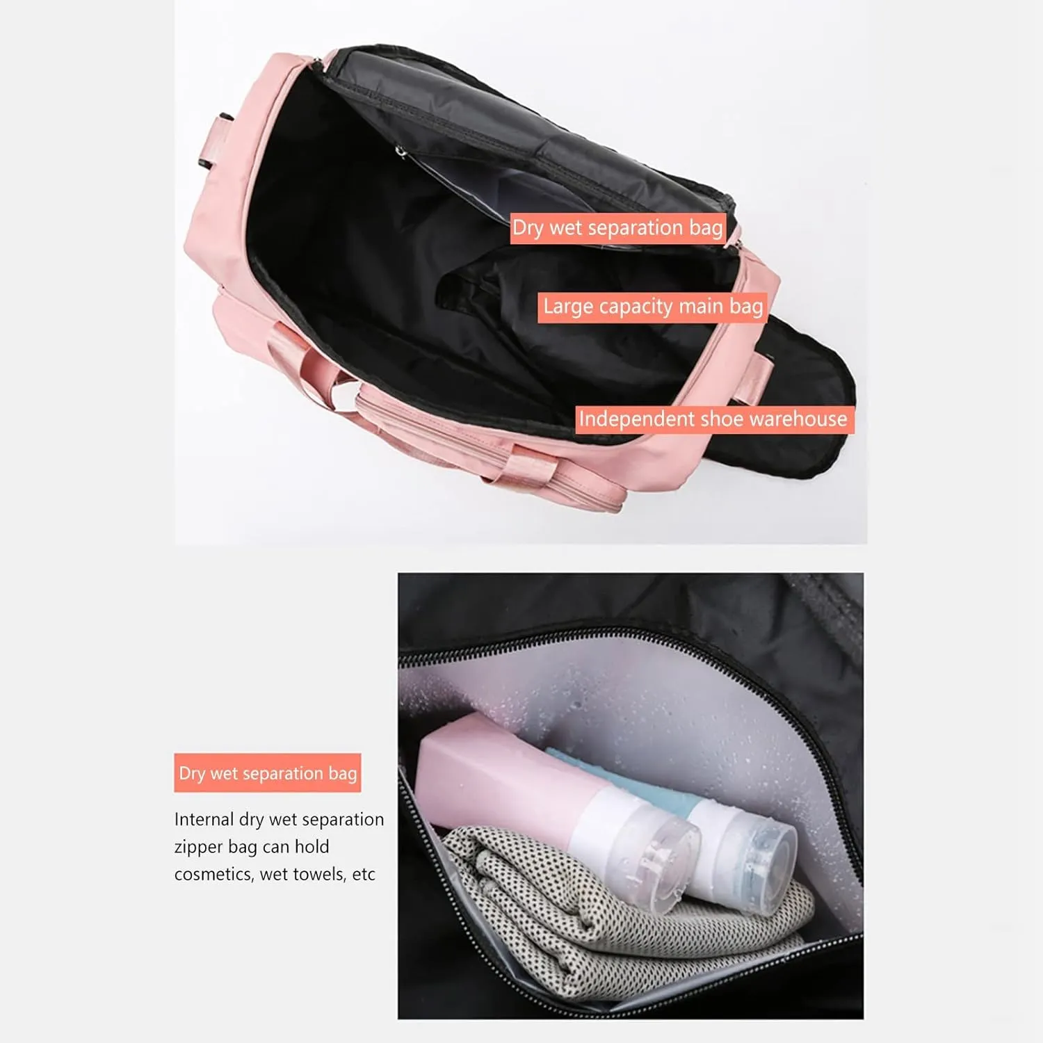Gym Bags for Men with Shoes Compartment,28L Waterproof Duffel Bag,Duffle Bag for Travel Yoga Workout Sports