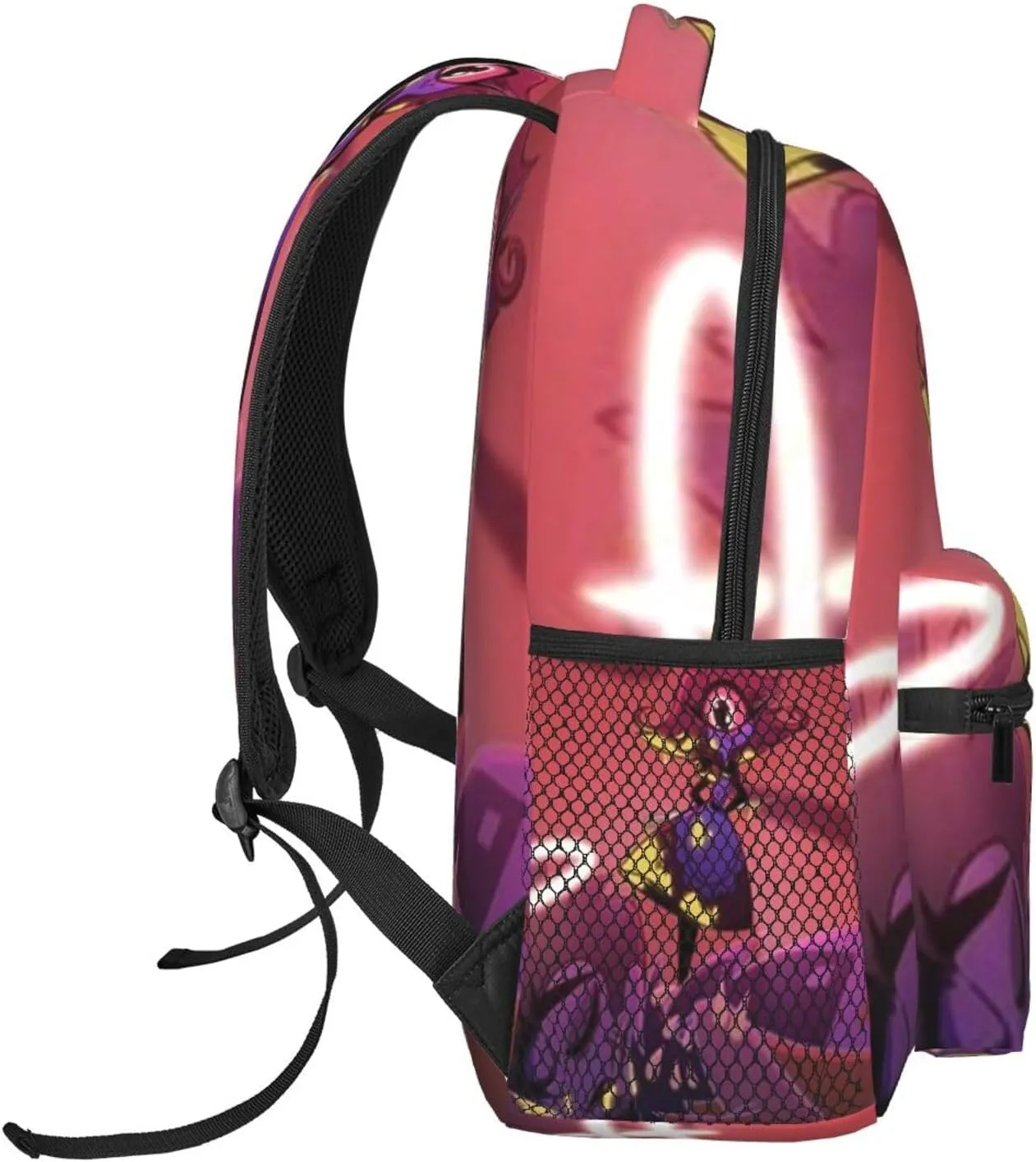 H-azbin Casual Student Backpack With Adjustable Shoulder Straps And Cushioned Back For Comfort Black