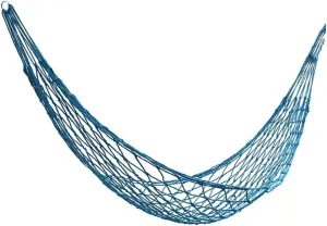 Hammock Hammock Nylon Portable Mesh Hammock Hanging Sleeping Bed Swing Outdoor Travel Camping Outdoor Hammock (Color : Green) (Blue)