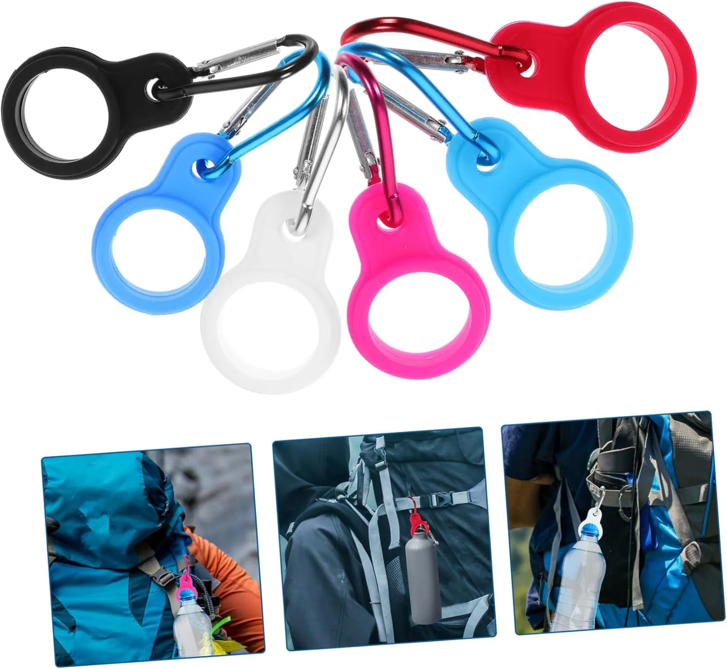 Happyyami 12 Pcs Kettle Buckle Travel Water Bottle Buckle Backpack Water Bottle Buckle Bottle Clips Convenient