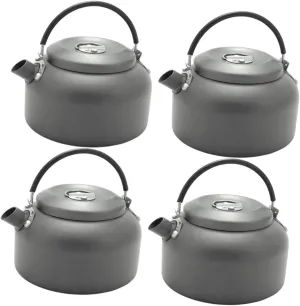 Happyyami 4pcs Camping Kettle Metal Tea Kettle Induction Teapot Backpacking Kettle Aluminum Teapot Whistling Tea Kettle Camping Teapot Aluminum Alloy Kettle Silicone Major Outdoor Product