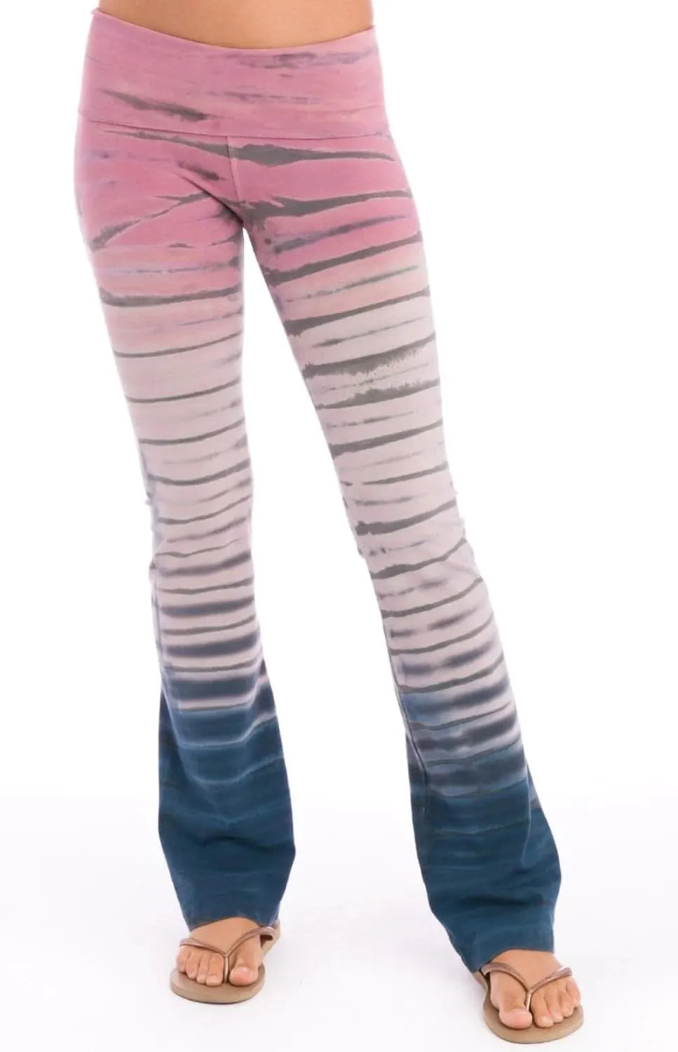 Hard Tail Roll Down Bootleg Flare Pant